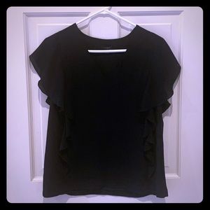 Ann Taylor- black blouse size M